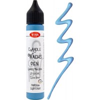 ViVA DECOR Candle Wachs Pen, 28 ml, bleu clair