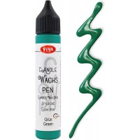 ViVA DECOR Candle Wachs Pen, 28 ml, vert