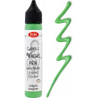 ViVA DECOR Candle Wachs Pen, 28 ml, vert tilleul