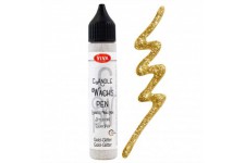ViVA DECOR Candle Wachs Pen, 28 ml, paillettes d'or