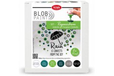 ViVA DECOR Set de peinture Blob Paint 'Parapluie', 6 pièces