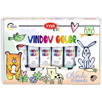 ViVA DECOR Kit Window Color Viva KIDS 'Nordic Friends'