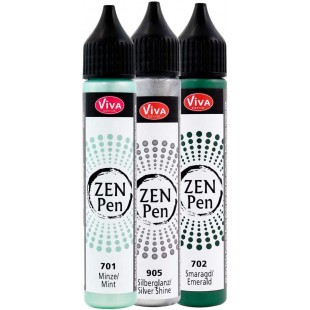 ViVA DECOR Stylo à perle Zen Pen 'Couleur du milieu',set de3