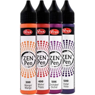 ViVA DECOR Stylo à perle Zen Pen 'Moment magique', set de 4