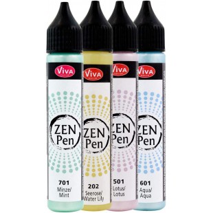 ViVA DECOR Stylo à perle Zen Pen 'Légèreté', set de 4