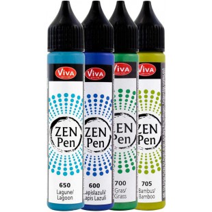 ViVA DECOR Stylo à perle Zen Pen Force de la nature set de 4