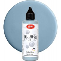 ViVA DECOR Peinture Blob Paint 90 ml, bleu nordique