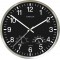 UNiLUX Horloge murale WETTY, diamètre : 300 mm, noir
