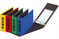 Lot de 10 : PAGNA Bankordner 'Basic Colours', für Kontoauszüge, sortiert