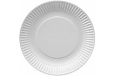 PAPSTAR Assiette en carton 'pure', rond, 190 mm, blanc