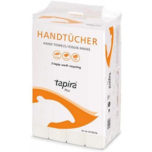 Tapira Essuie-mains Plus, 240 x 630 mm, plié en V, blanc