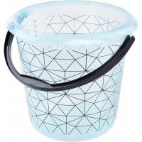 keeeper Seau déco ilvie 'polygon', rond, 10 litres