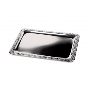 APS Plateau 'MIEUX SERVI', (L)420 x (P)310 mm, argent