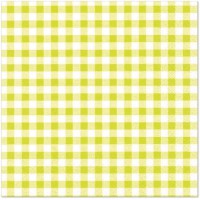 PAPSTAR Serviette à motif Carreaux Vichy, vert citron