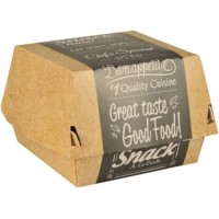 PAPSTAR Boîte à burger 'pure', dimensions: 90 x 155 x 155 mm