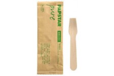 PAPSTAR Cuillère à glace en bois 'pure', longueur: 94 mm