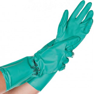 HYGOSTAR Gant universel en nitrile 'PROFESSIONAL', L, vert