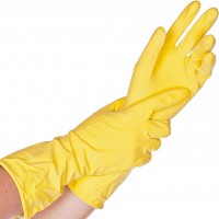 HYGOSTAR Gant universel en latex 'BETTINA', M, jaune