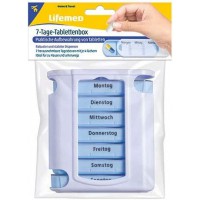 Lifemed 7-Tage-Tablettenbox, plastique, blanc / bleu