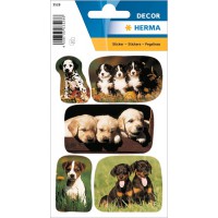 HERMA Autocollants DECOR 'Photos de chiots'