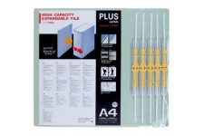 PLUS JAPAN Classeur d'archives ZEROMAMAX, A4 large, gris