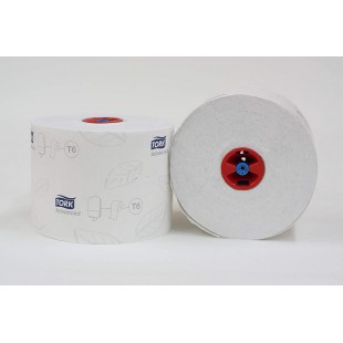 TORK Papier toilette rouleau Midi, 2 plis, 100 m, blanc