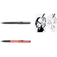 PentelArts Stylo pinceau Brush Pen, corps: noir/gris