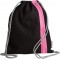 PAGNA Sac de sport à cordelette 'Go', noir / rose foncé