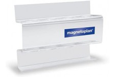 magnetoplan Porte-marqueur acrylique, pr 4 marqueurs tableau