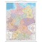 FRANKEN Carte de codes postaux, laminée, 970 x 1.370 mm