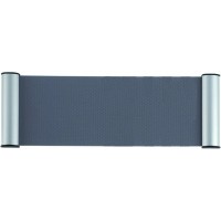 FRANKEN Plaque de porte clip, 180 x 60 mm - 1/2 A6, argent