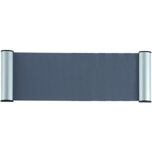 FRANKEN Plaque de porte clip, 180 x 60 mm - 1/2 A6, argent