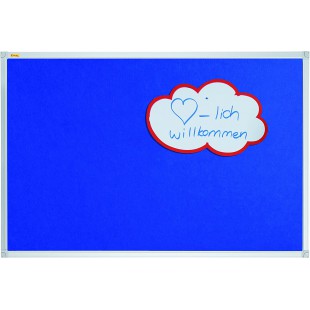 FRANKEN Tableau en textile X-tra!Line, 900 x 600 mm, bleu