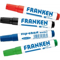 FRANKEN Marqueur pour chevalet de conférence, étui de 4