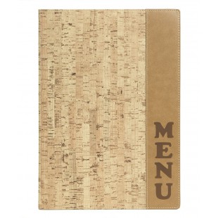 Securit Protège-menus DESIGN CORK, A4, beige