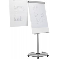 Bi-Office Chevalet de conférence convertible, gris