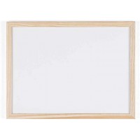 Bi-Office Tableau blanc, cadre en bois, (L)400 x (H)300 mm