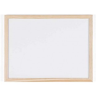 Bi-Office Tableau blanc, cadre en bois, (L)400 x (H)300 mm