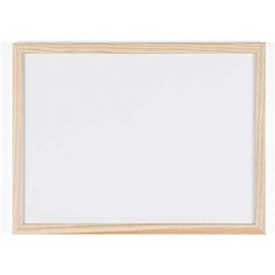 Bi-Office Tableau blanc, cadre en bois, (L)400 x (H)300 mm