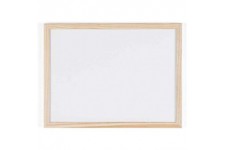 Bi-Office Tableau blanc, cadre en bois, (L)400 x (H)300 mm
