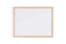 Bi-Office Tableau blanc, cadre en bois, (L)400 x (H)300 mm