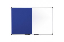 Bi-Office Tableau mixte, tableau blanc / feutre, bleu