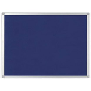 Bi-Office Tableau en feutre AYDA, 600 x 450 mm, bleu