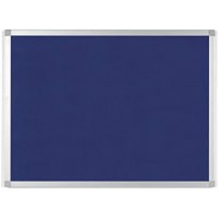 Bi-Office Tableau en feutre AYDA, 900 x 600 mm, bleu