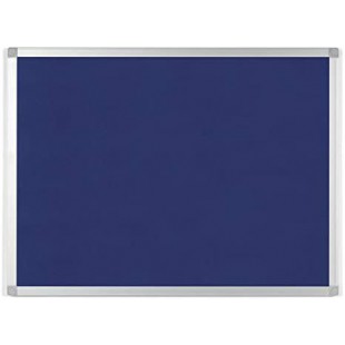 Bi-Office Tableau en feutre AYDA, 900 x 600 mm, bleu