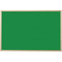 Bi-Office Tableau noir, bois naturel, 600 x 400 mm, vert