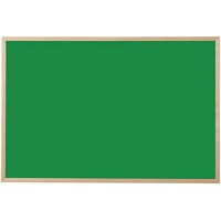 Bi-Office Tableau noir, bois naturel, 900 x 600 mm, vert