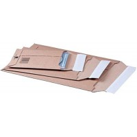 Lot de 25 : smartboxpro Pochettes d'expédition, en carton ondulé marron,