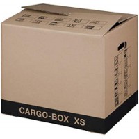 Lot de 10 : smartboxpro Cartons de déménagement 'CARGO-BOX XS', marron