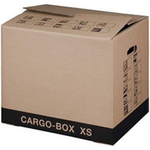 Lot de 10 : smartboxpro Cartons de déménagement 'CARGO-BOX XS', marron
